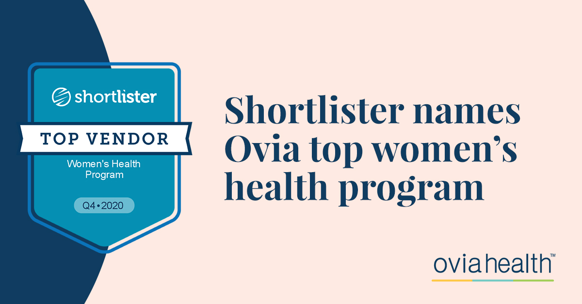 Ovia Health Named a Top Women’s Health Program 2020 by Shortlister